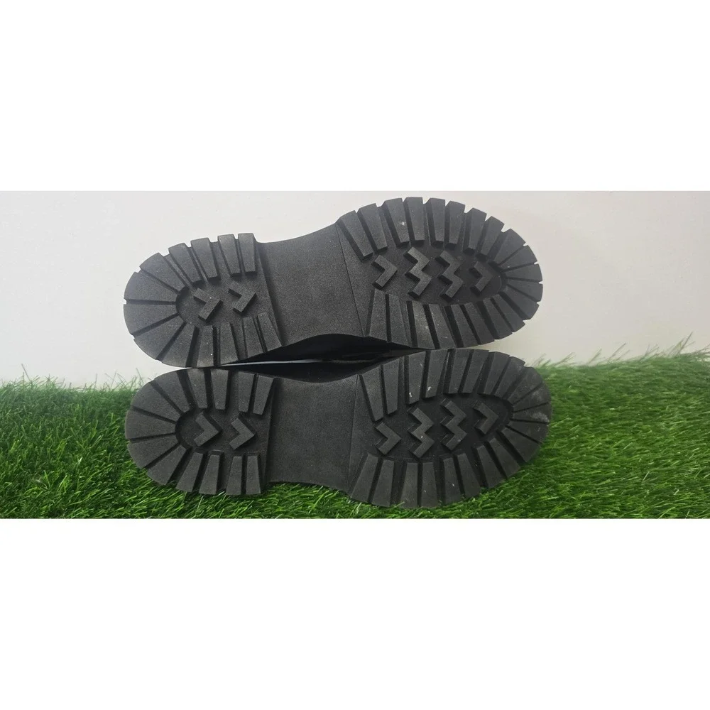 Steve Madden Shoes Womens Size 10 Black Loafers Platform Chunky Penny Lug Sole - Picture 11 of 11